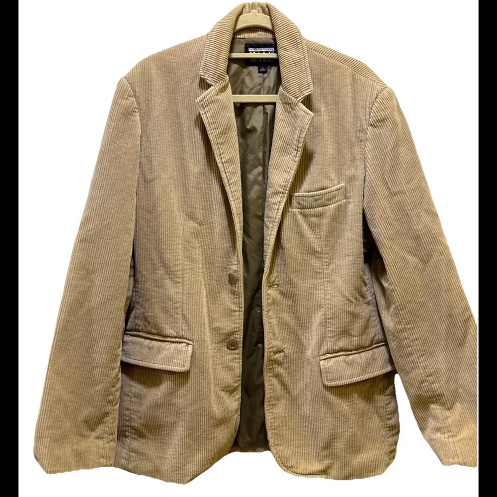 International Male Blazer corduroy beige. Size Large Men